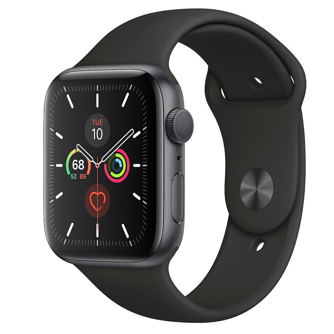 Apple Watch Series 5 (Cellular) 40mm Gray Aluminium Case Black Band - Premium