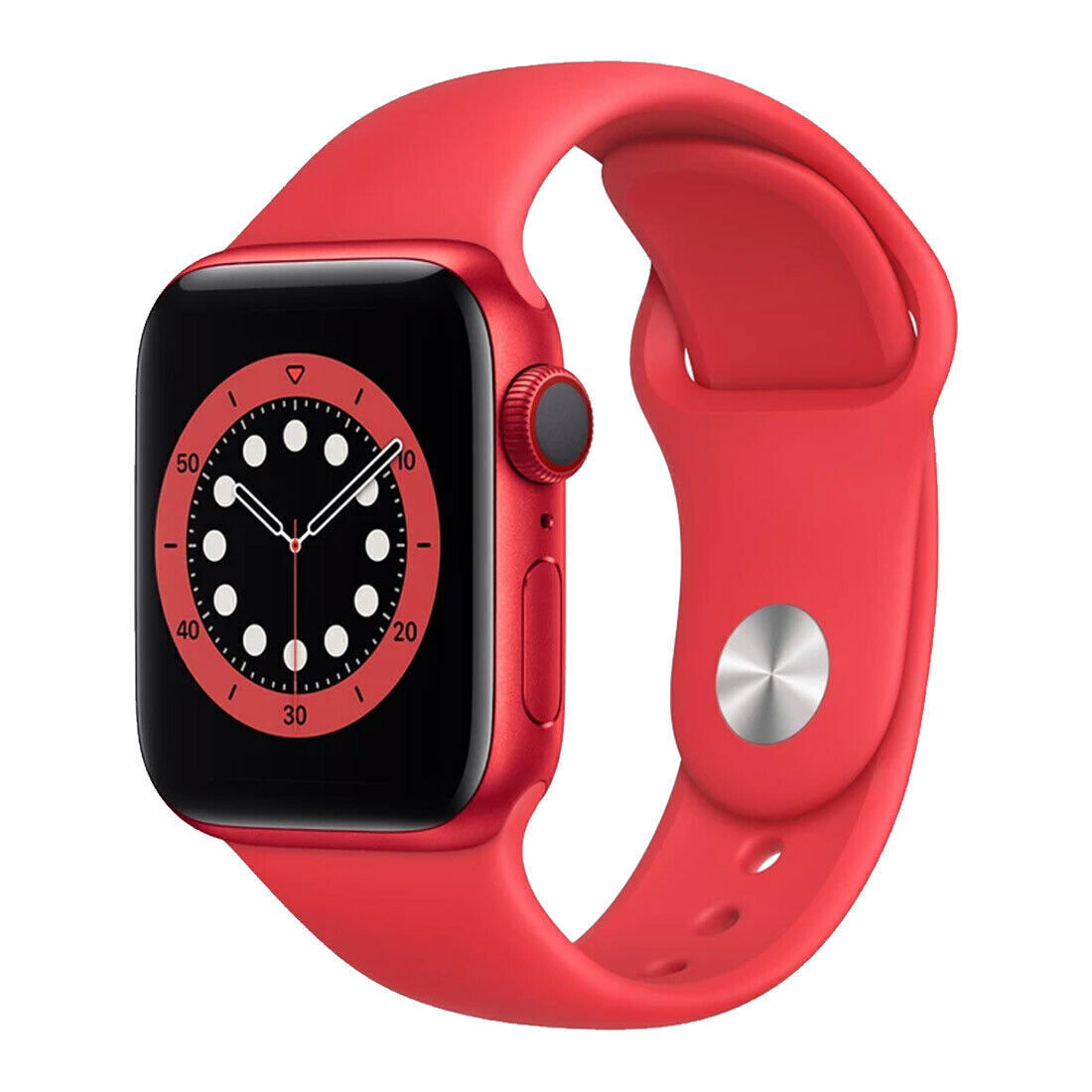 Apple Watch Series 6 (Cellular) 40mm Red AL Case Red Band-Excellent Grade