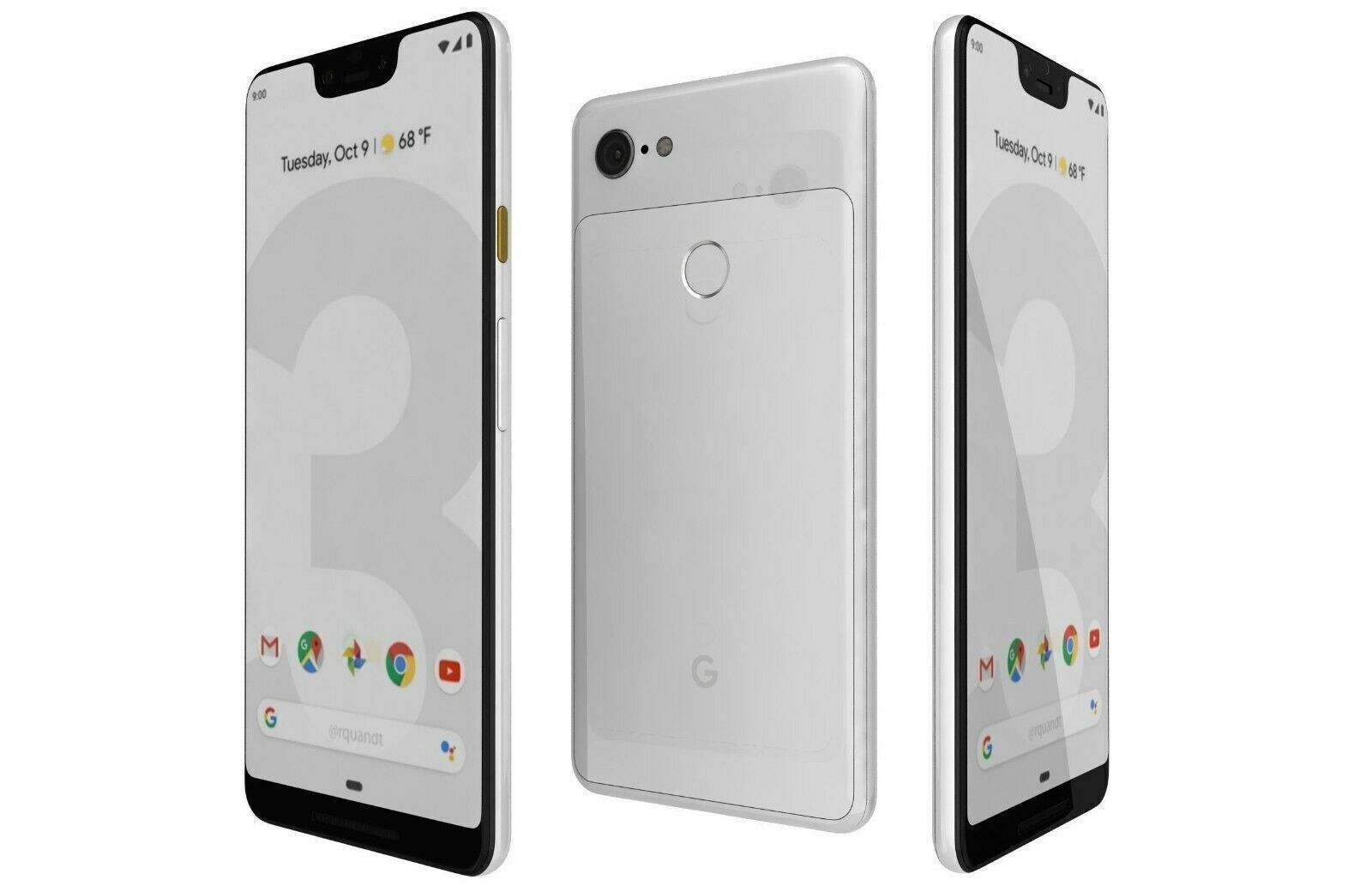 Google Pixel 3 XL 64GB - Clearly White - Excellent Condition (Refurbished)