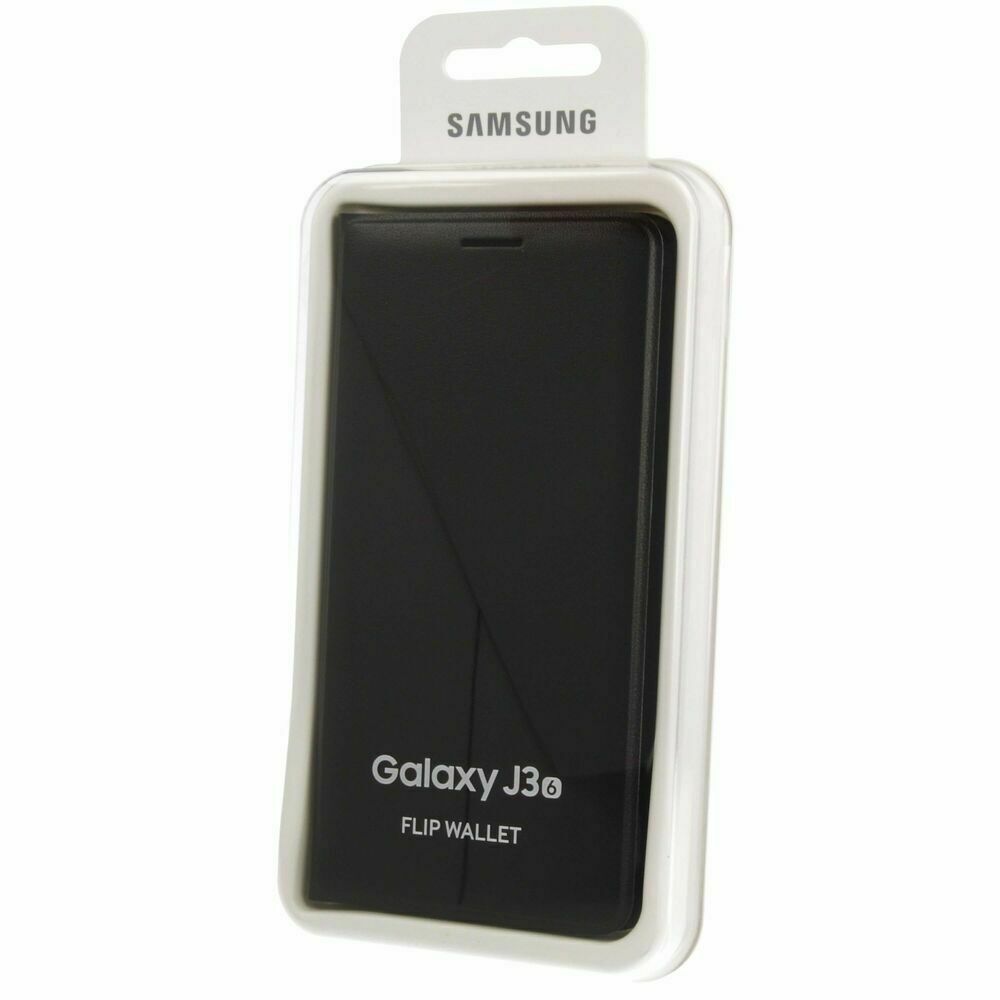 Samsung Galaxy J3 6 Flip Wallet - Black