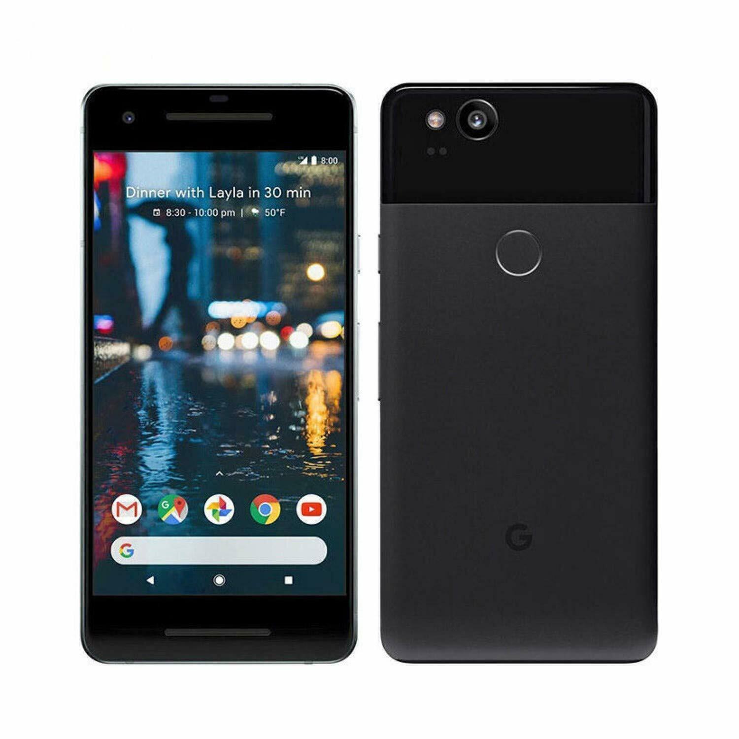 Google Pixel 2 64GB - Just Black - Excellent Condition (Refurbished)