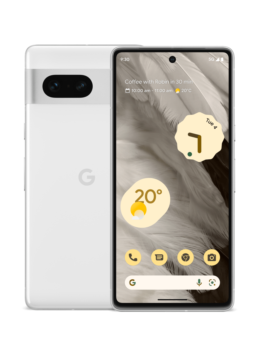 Google Pixel 7 128GB Snow Color - As New Condition (Refurbished)