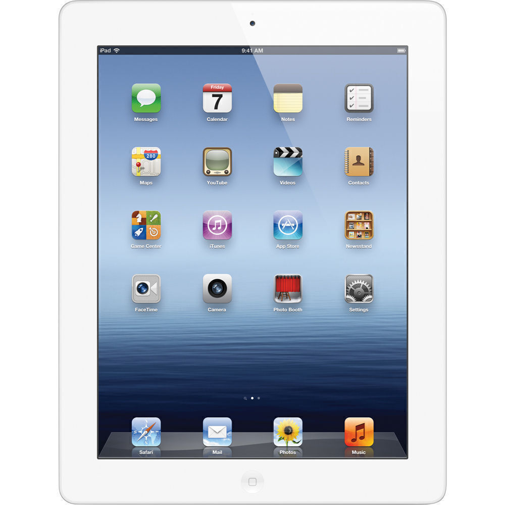 Apple iPad 3 (Wi-Fi + Cellular) 32GB White - Excellent Condition (Refurbished)