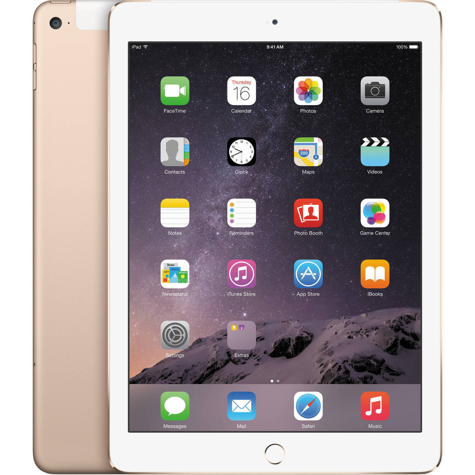 Apple iPad Air 2 Wi-Fi + Cellular 16GB Gold - Excellent Condition (Refurbished)