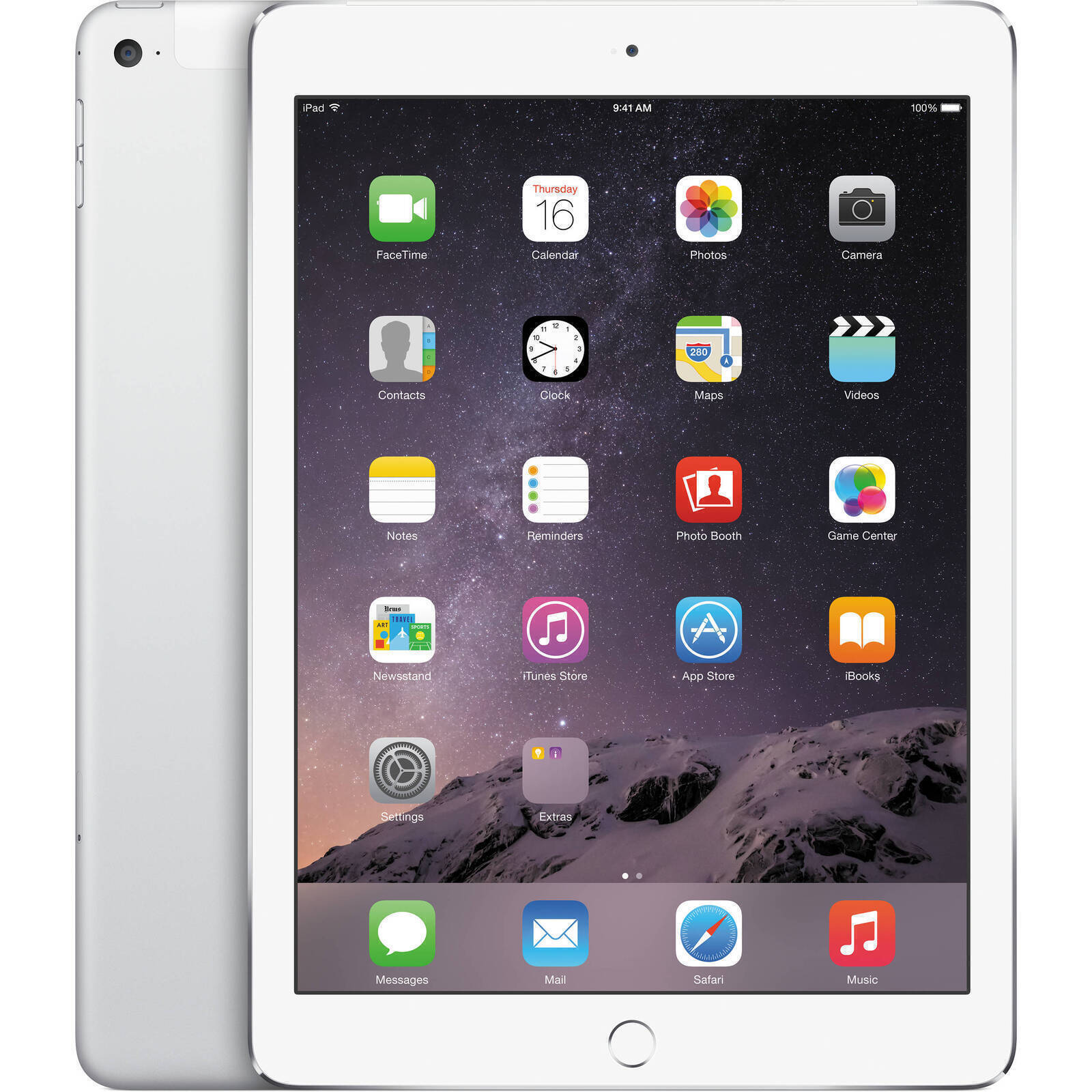 Apple iPad Air 2 Wi-Fi + Cellular 16GB Silver - As New Condition (Refurbished)