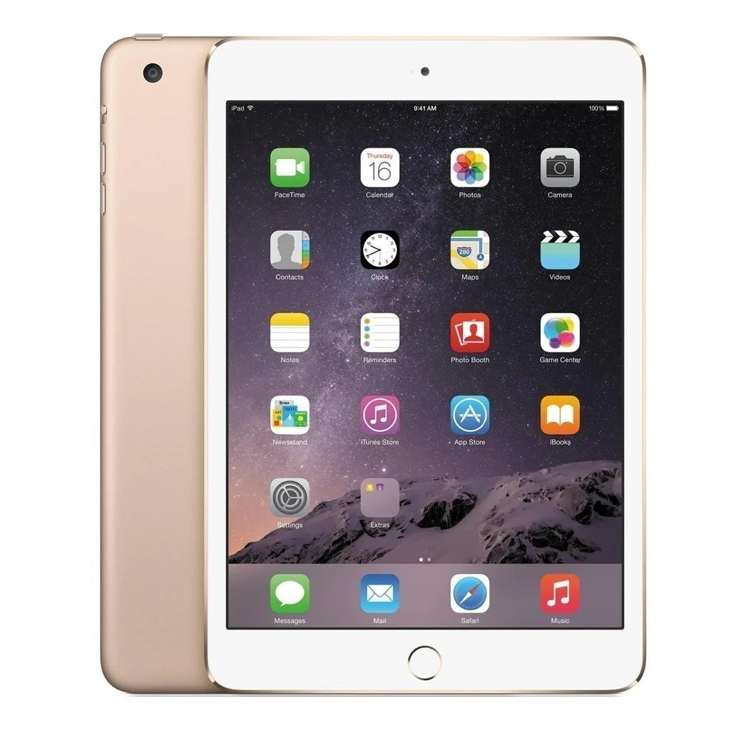 Apple iPad Mini 3 (Wi-Fi + Cellular) 64GB Gold - Excellent Condition (Refurbished)