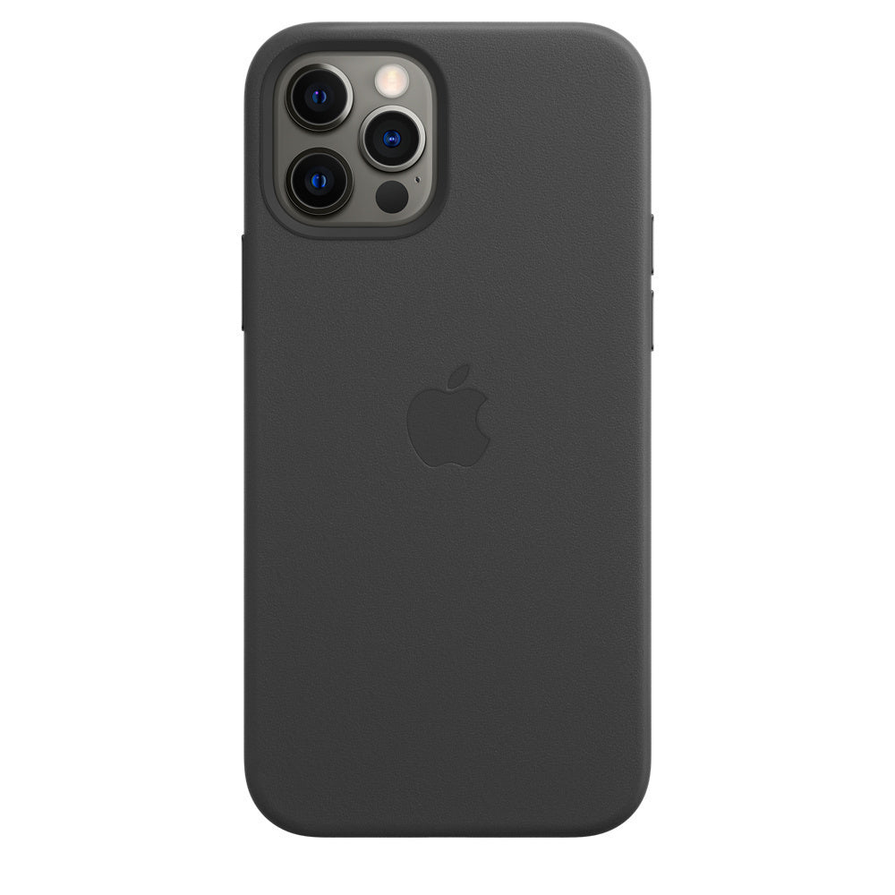 Apple iPhone 12 Pro Leather Case - Black (Damaged Box)