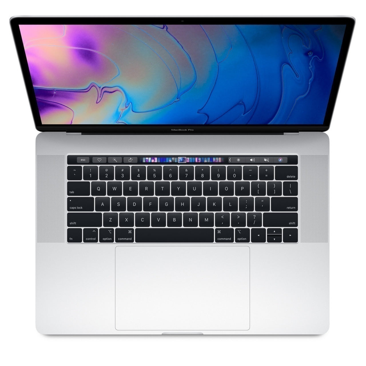 MacBook Pro i7 2.2GHz 15" Touch (2018) 512GB 16GB Silver-Excellent (Refurbished