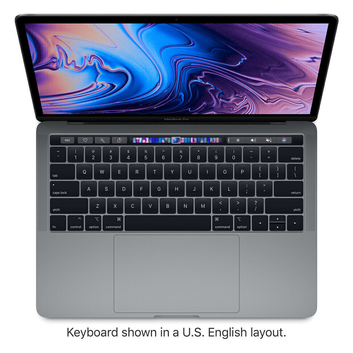 MacBook Pro i7 2.8GHz 13" Touch (2019) 512GB 16GB Grey - Excellent (Refurbished)