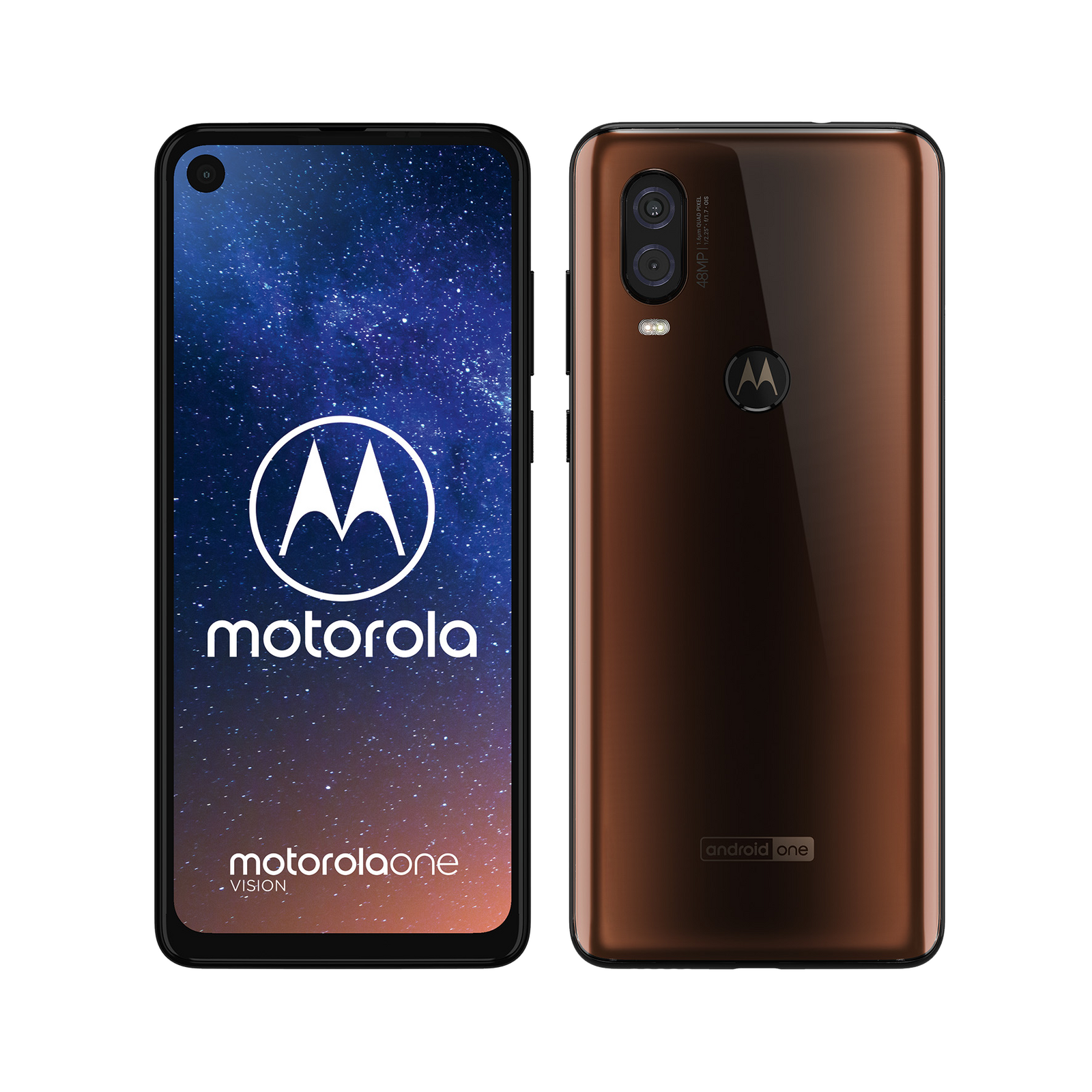 Moto One Vision XT1970 (Dual Sim, 128GB, 4GB, Bronze) - Good (Refurbished)