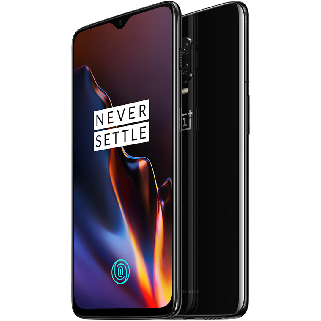 OnePlus 6T Black, Dual Sim, 128GB+8GB RAM - Excellent (Refurbished)