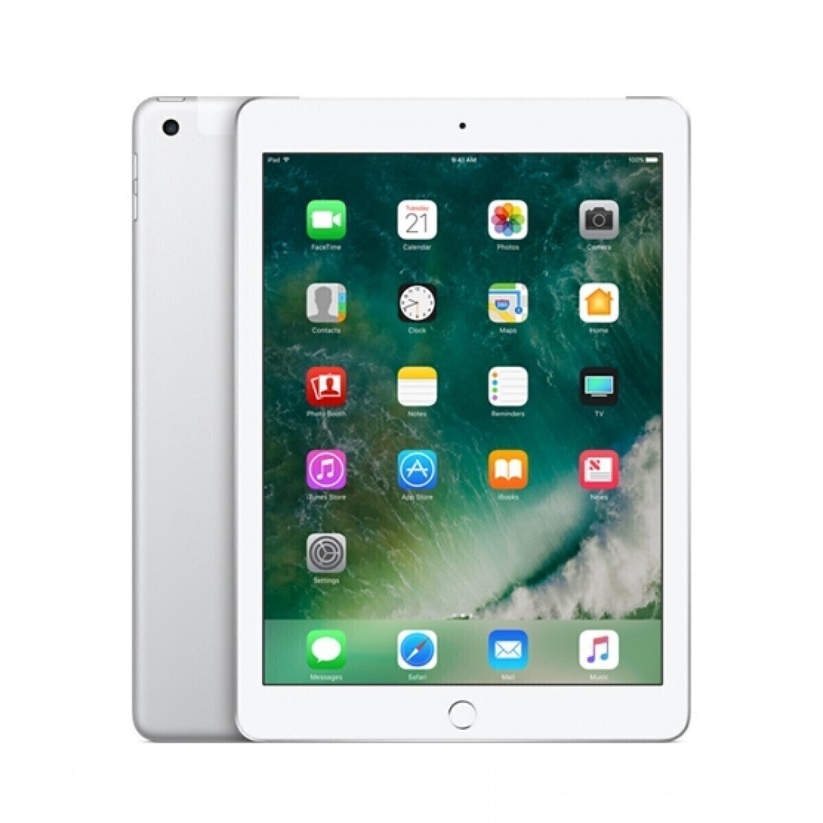 Apple iPad 5th Gen Wi-Fi + Cellular 128GB Silver - As New Condition (Refurbished)