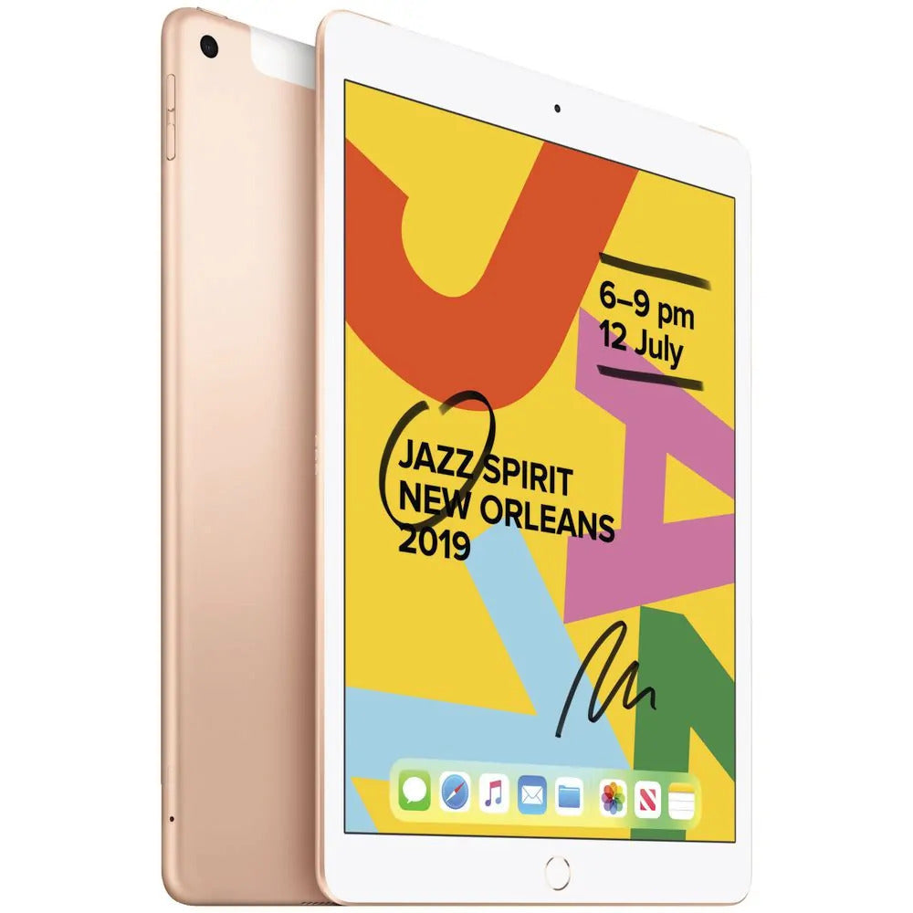 Apple iPad 7th Gen Wi-Fi + Cellular 32GB Gold - Premium Condition (Refurbished)